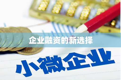 新津企业融资的新选择