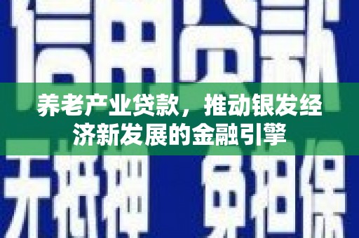 新津养老产业贷款，推动银发经济新发展的金融引擎