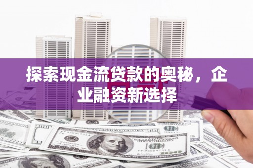 新津探索现金流贷款的奥秘，企业融资新选择