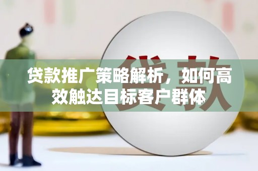 新津贷款推广策略解析，如何高效触达目标客户群体