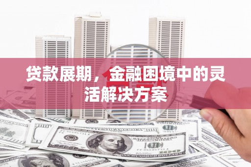 新津贷款展期，金融困境中的灵活解决方案