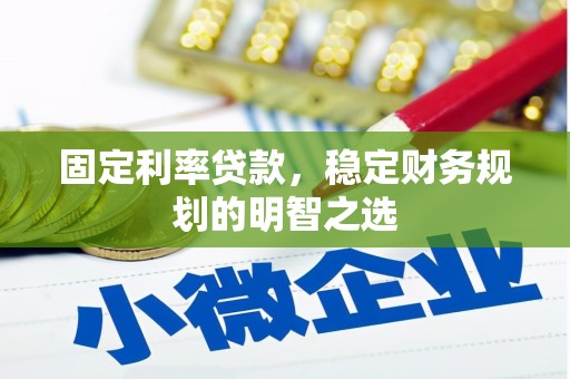 新津固定利率贷款，稳定财务规划的明智之选