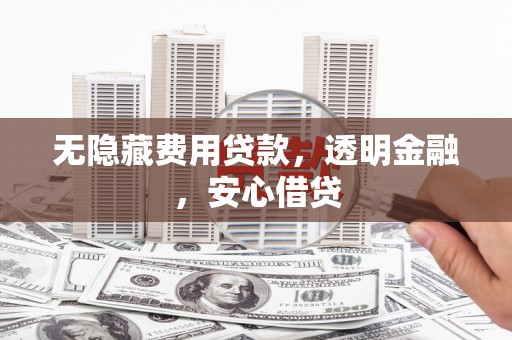 新津无隐藏费用贷款，透明金融，安心借贷