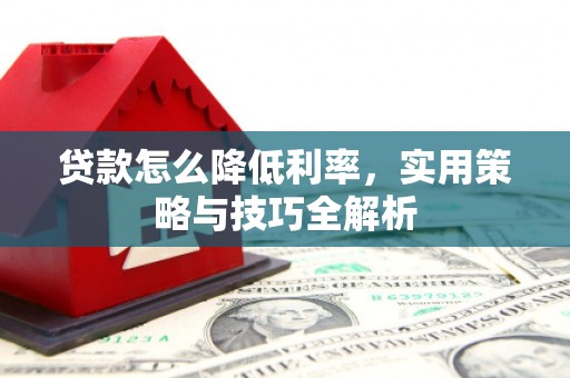 新津贷款怎么降低利率，实用策略与技巧全解析