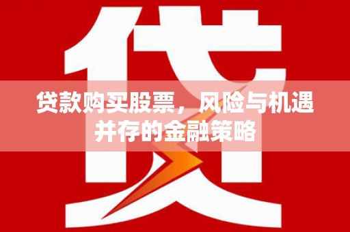 新津贷款购买股票，风险与机遇并存的金融策略