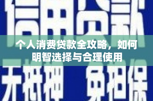 新津个人消费贷款全攻略，如何明智选择与合理使用